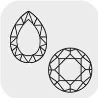 Cubic Zirconia Faceted Gems